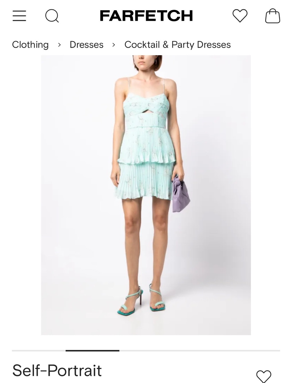 Self-Portrait
floral-print tiered chiffon minidress